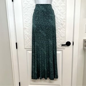 Patterned Maxi Skirt
